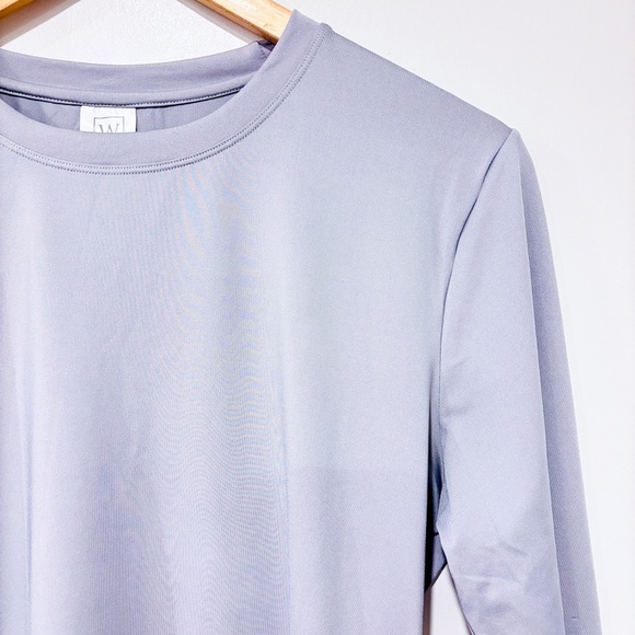 WILL & YOU Women’s Grey Long Sleeve Performance Tee | Small * - Picture 4 of 8